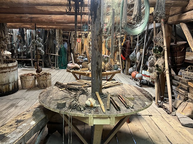 Interior del museo del pueblo pesquero de Å (Islas Lofoten, Noruega)