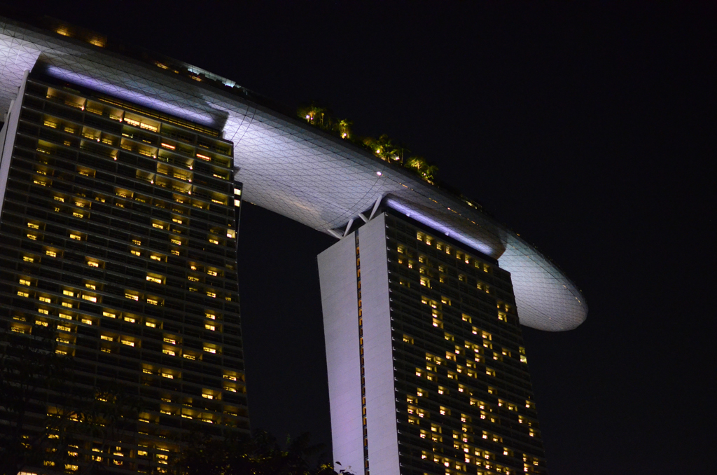 Marina Bay Sands de noche, Singapur
