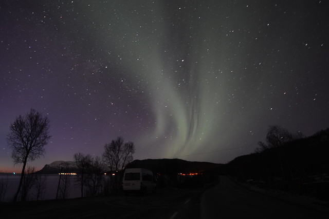 Auroras boreales en Laponia Noruega