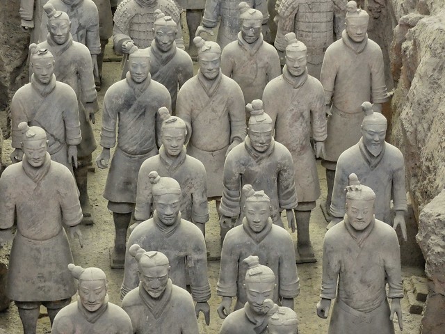 Guerreros de Xi'an en China