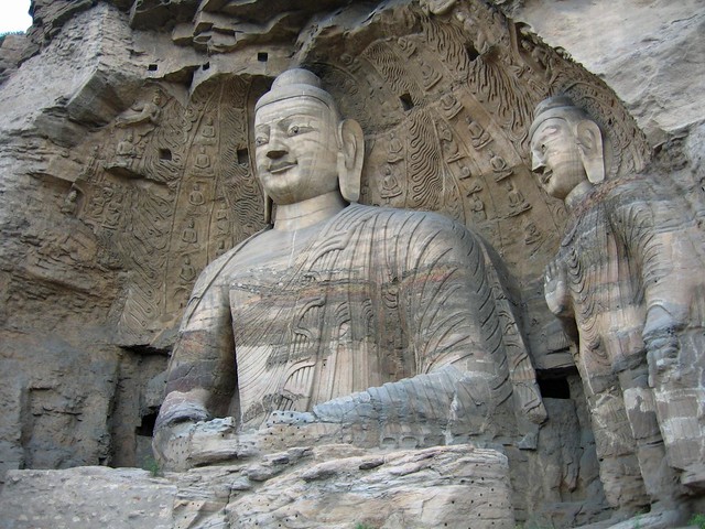 Buda de piedra de las Grutas de Yungang (Datong, China)
