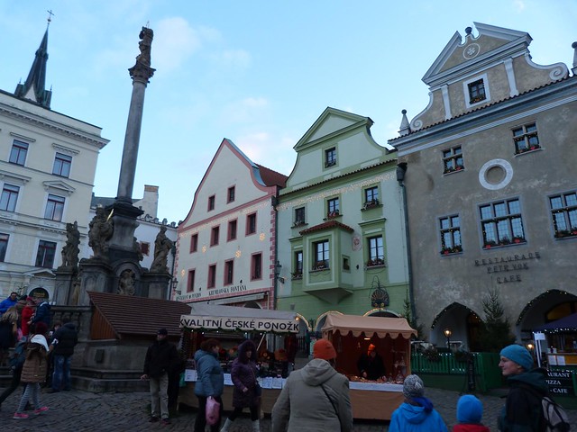 Plaza del ayuntamiento de Cesky Krumlov (República Checa)
