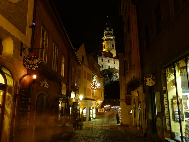 Noche en Cesky Krumlov (República Checa)
