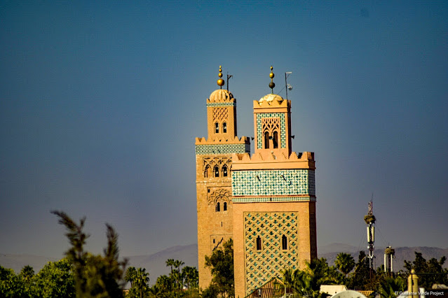 Marrakech, minaretes de la Kasbah y de la Koutoubia por El Guisante Verde Project