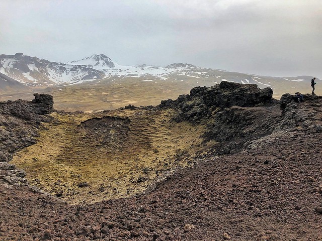 Paisaje volcánico en Islandia