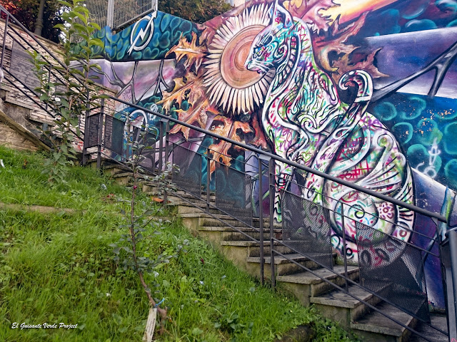 Mural 'Katu' Solokoetxe - Bilbao, por El Guisante Verde Project