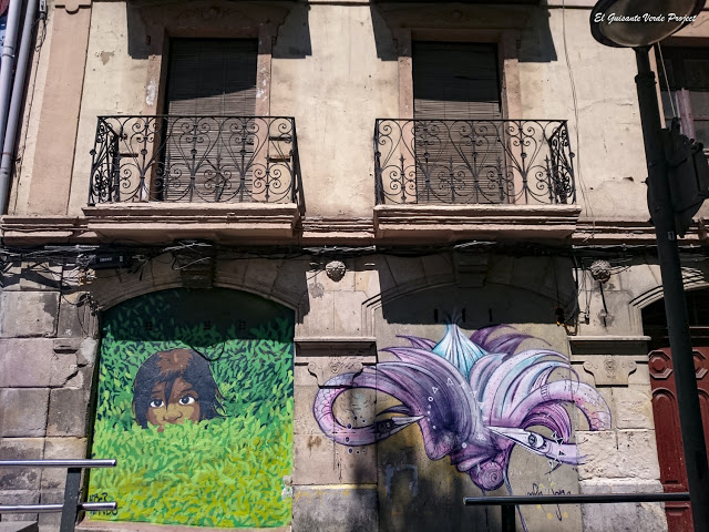 Mural de Hibernando en Bilbao la Vieja, por El Guisante Verde Project