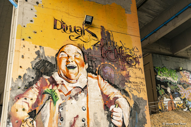 Mural 'Diruak ez...', Zorroza A8 - Bilbao, por El Guisante Verde Project