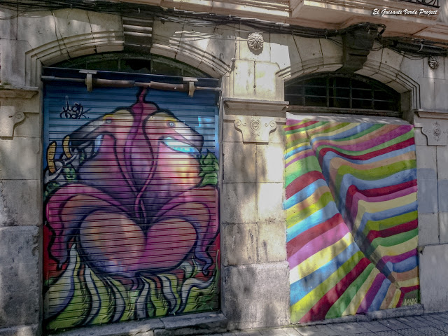 Murales de Juan Malk e Hibernando - Bilbao, por El Guisante Verde Project