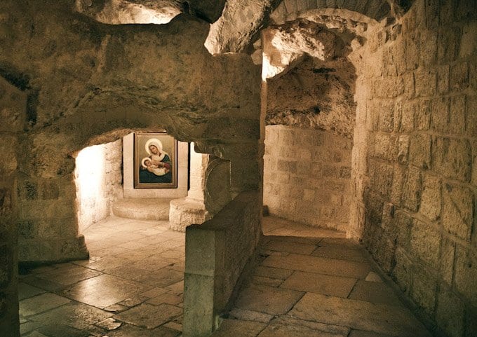 Gruta de la Capilla de la Leche en Belén