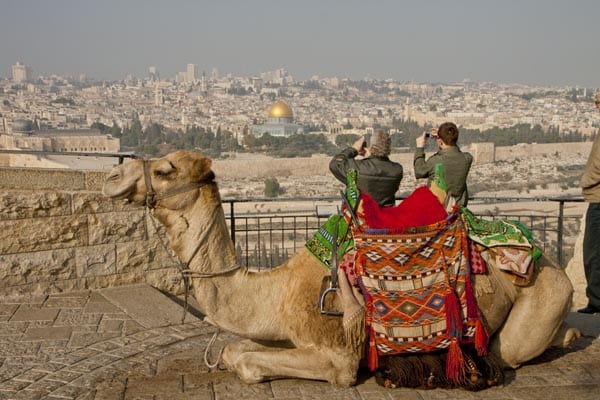Panorámica de Jerusalén desde el Monte de los Olivos
