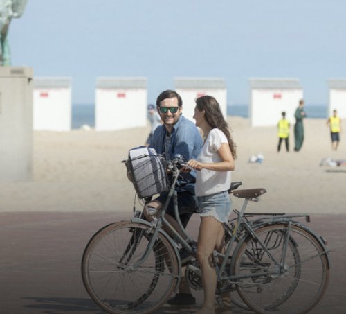 Ruta en bicicleta por la costa de Bélgica
