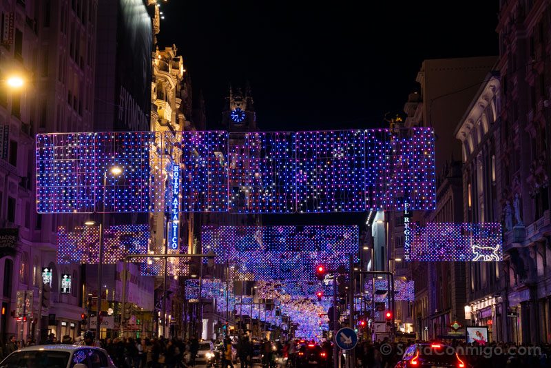 Navidad Madrid Luces Gran Via