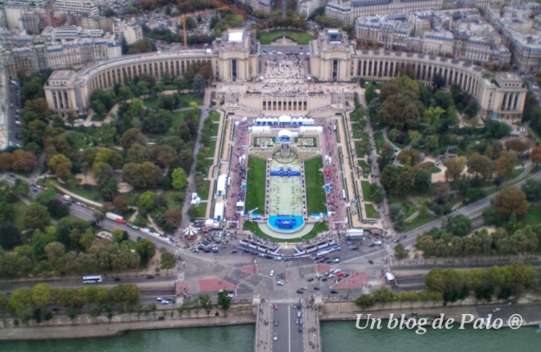 Vistas del Trocadero desde la Torre Eiffel