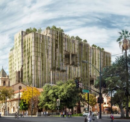 Camilo Ibrahim Construccion de un edificio cubierto de plantas