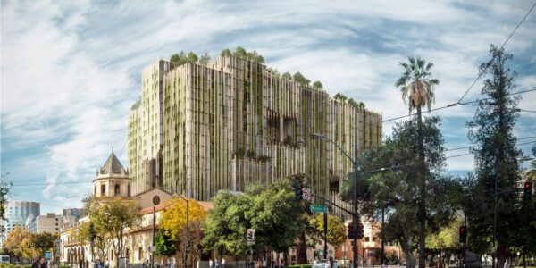 Camilo Ibrahim Construccion de un edificio cubierto de plantas