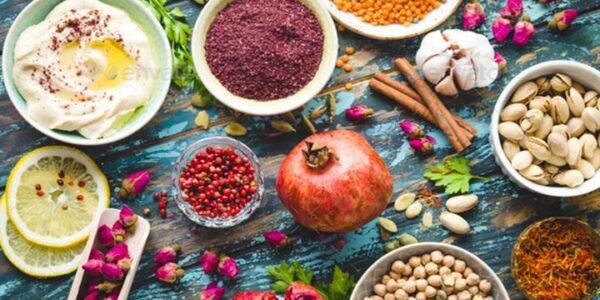 Anahid Bandari de Ataie, ingredientes de la gastronomía árabe