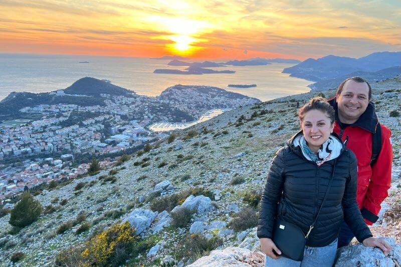 Puesta de sol en Dubrovnik Vero y Fer