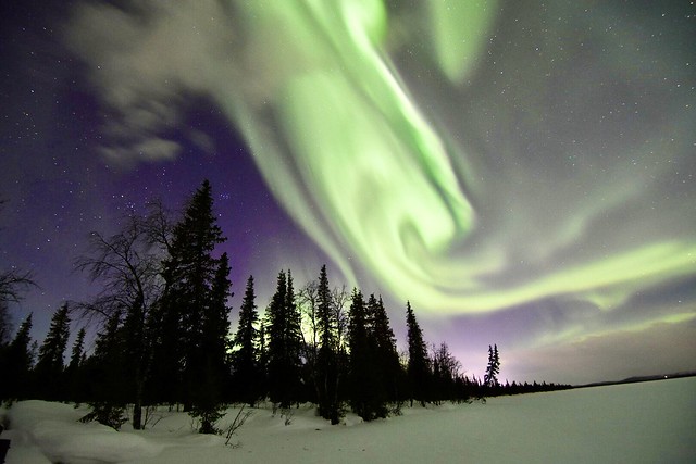 Aurora boreal en Suecia