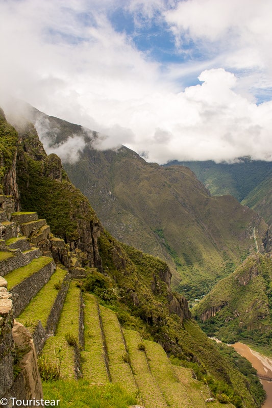 Machu Picchu montaña escalonada