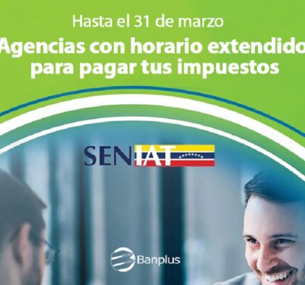 Banplus extiende horarios para que clientes y no clientes se pongan al día con el SENIAT - FOTO