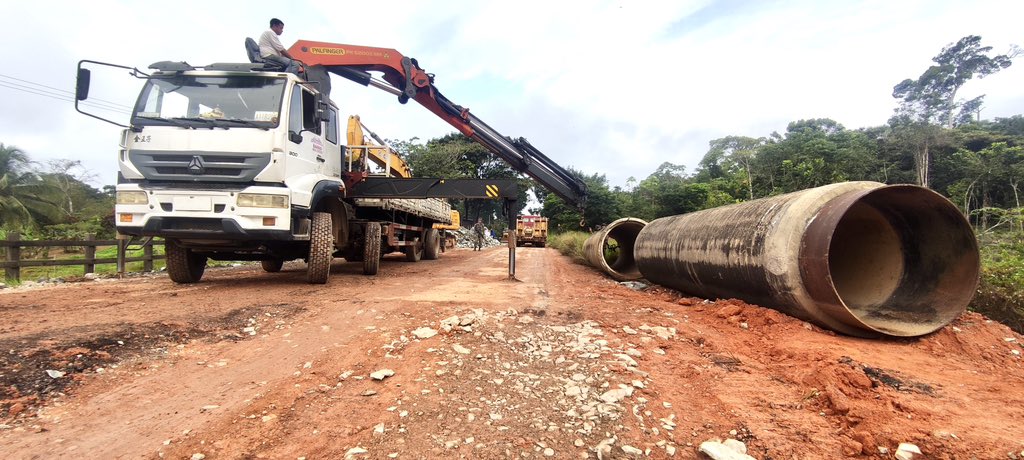 Avanzan trabajos en la Troncal 10 en Bolívar