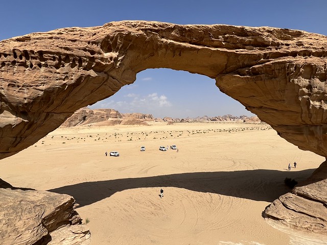 The Arch (La Roca del Arcoíris) en Al Ula (Arabia Saudí)