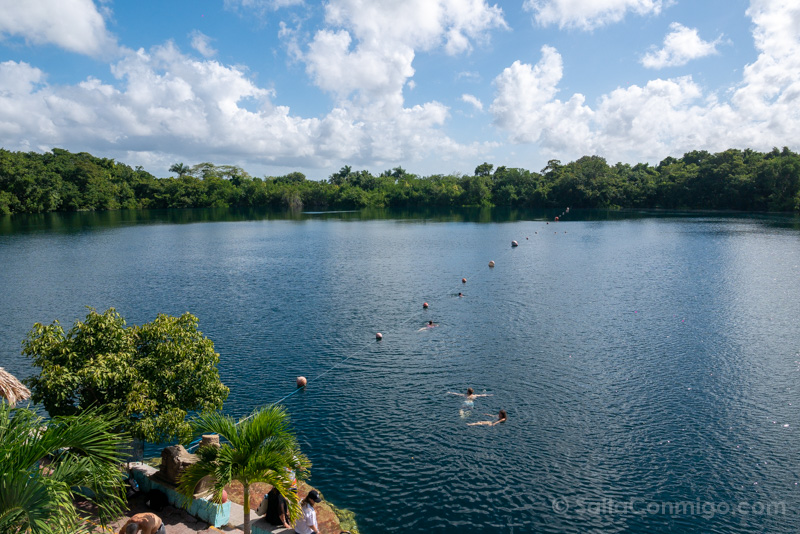 Cenotes Quintana Roo Mexico Laguna Bacalar Azul