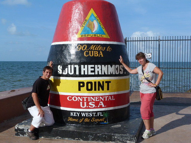 Sele y Rebeca en Key West (Florida)