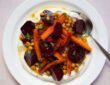 Remolachas y zanahorias asadas con labneh y garbanzos picantes | Recetas | Gastronomía