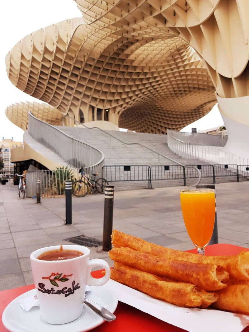 Churros con chocolate
