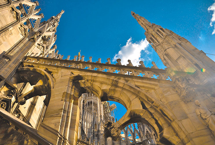 Terraza del duomo de Milán
