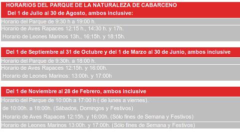 horarios