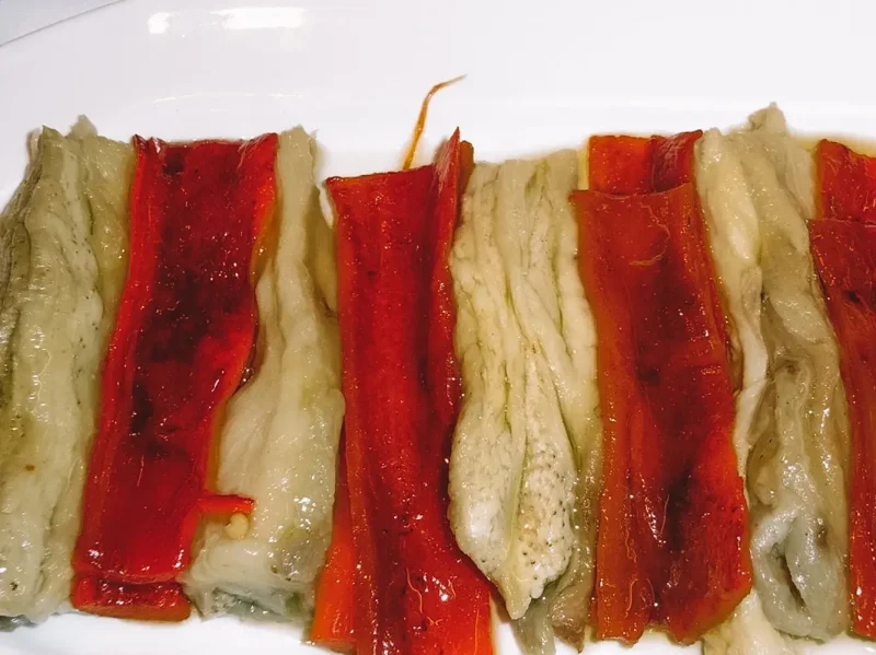 comida típica de Cataluña escalivada