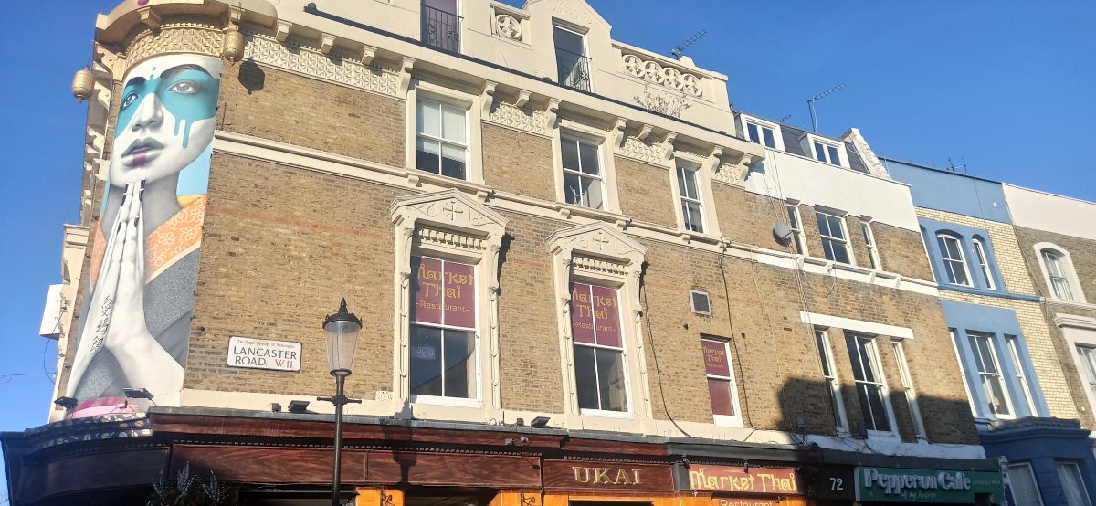 Fachadas de color En Portobello Road