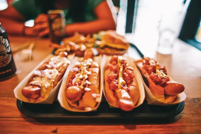 comida típica de Estados Unidos hot dog