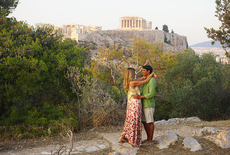 Vistas desde la colina Filopapo Atenas