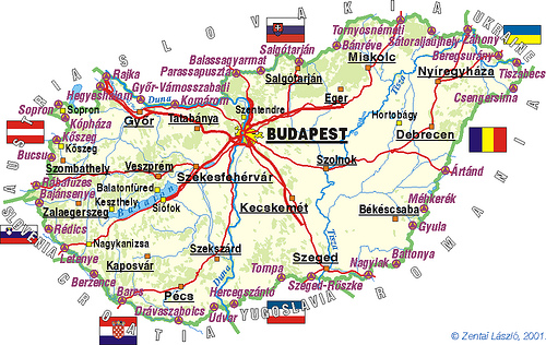 hungria-mapa