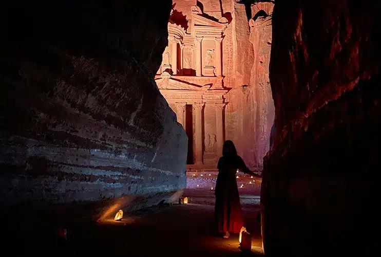 Petra by night
