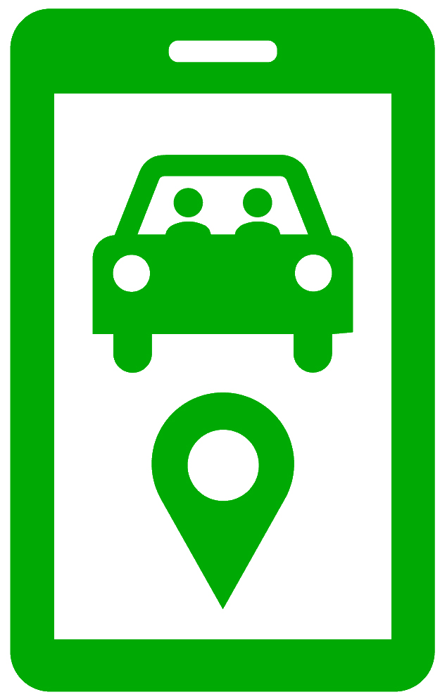 Cartel señalizador de la zona en que puedes subirte a un VTC previamente reservado