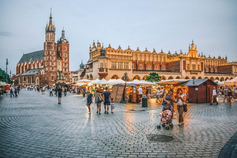 donde viajar en junio Cracovia