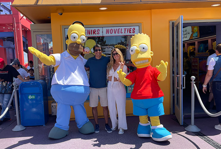 Personajes de Universal Studios Hollywood ruta por la costa oeste eeuu