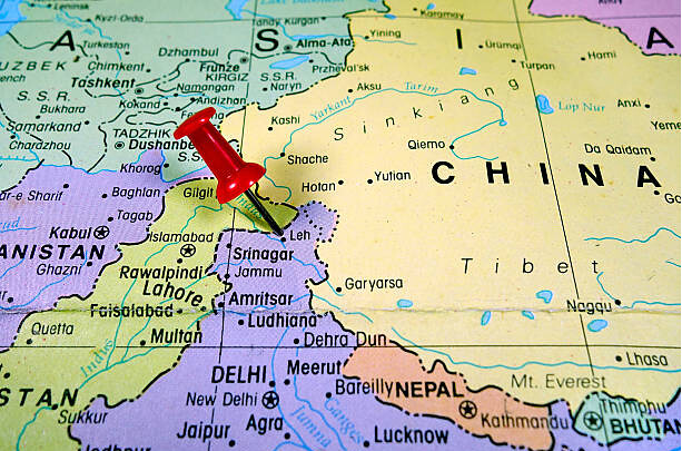 Mapa de Ladakh (India)
