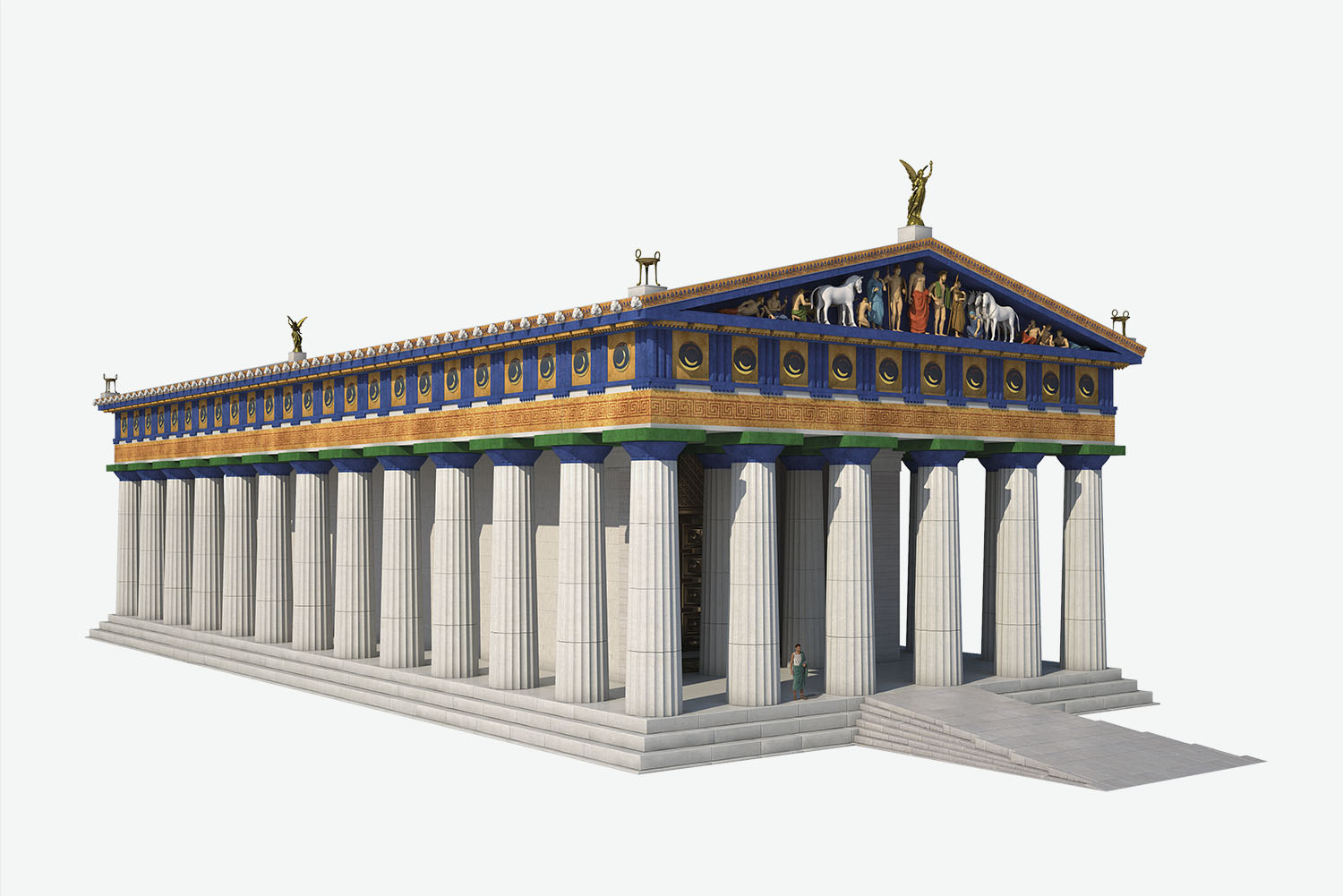 Reconstrucción del templo de Zeus - Foto de National geographic
