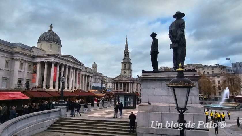 Vistas de Trafalgar Square y la National Gallery