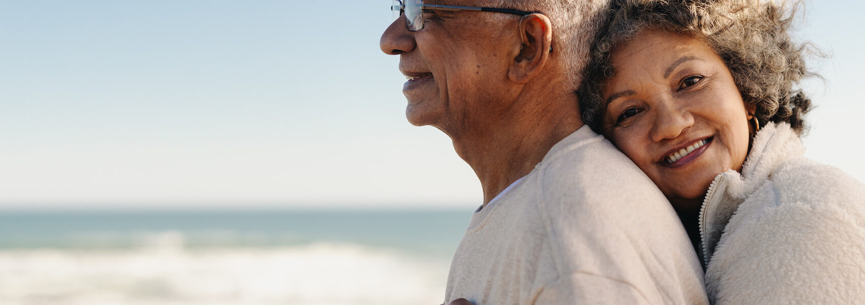 Senior couple on the beach