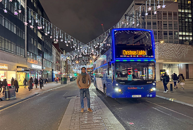 Autobús navideño de Londres