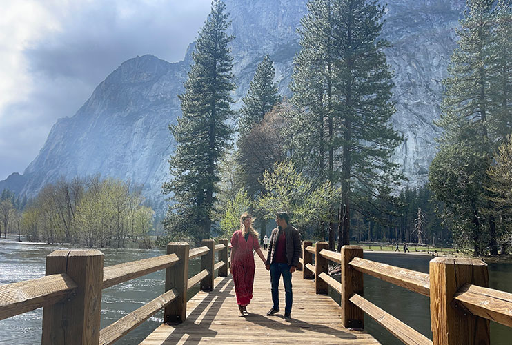 Swinging bridge