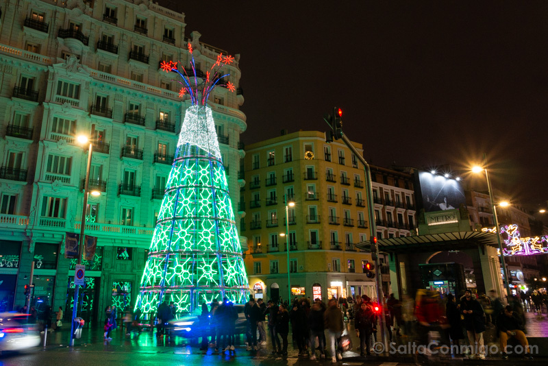 Luces Navidad Madrid Red San Luis Arbol 23-24