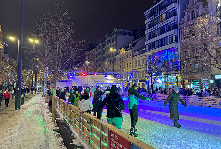 Pista de hielo en Praga